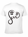 Heart Love Dog - Funny Dog Lightweight Cotton T-Shirt – Daily Comfort Graphic Shirt