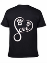 Heart Love Dog - Funny Dog Lightweight Cotton T-Shirt – Daily Comfort Graphic Shirt