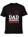 Heartbeat Heart Attack Survivor For Dad Grandpa Lightweight Cotton T-Shirt – Daily Comfort Graphic Shirt