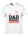 Heartbeat Heart Attack Survivor For Dad Grandpa Lightweight Cotton T-Shirt – Daily Comfort Graphic Shirt