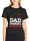 Heartbeat Heart Attack Survivor For Dad Grandpa Lightweight Cotton T-Shirt – Daily Comfort Graphic Shirt