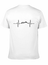 Heartbeat Mountain Lightweight Cotton T-Shirt – Daily Comfort Graphic Shirt