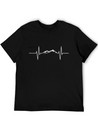Heartbeat Mountain Lightweight Cotton T-Shirt – Daily Comfort Graphic Shirt
