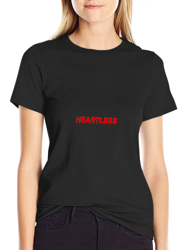 Heartless Aesthetic Grunge E Girl Eboy Teen Girls Lightweight Cotton T-Shirt – Daily Comfort Graphic Shirt