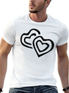 Hearts Lightweight Cotton T-Shirt – Daily Comfort Graphic Shirt