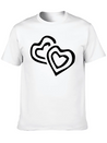 Hearts Lightweight Cotton T-Shirt – Daily Comfort Graphic Shirt