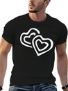 Hearts Lightweight Cotton T-Shirt – Daily Comfort Graphic Shirt