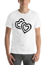Hearts Lightweight Cotton T-Shirt – Daily Comfort Graphic Shirt