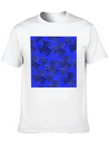 HellCat Pattern Blue Lightweight Cotton T-Shirt – Daily Comfort Graphic Shirt