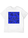 HellCat Pattern Blue Lightweight Cotton T-Shirt – Daily Comfort Graphic Shirt