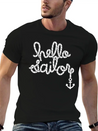 Hello Sailor Typography Lightweight Cotton T-Shirt – Daily Comfort Graphic Shirt