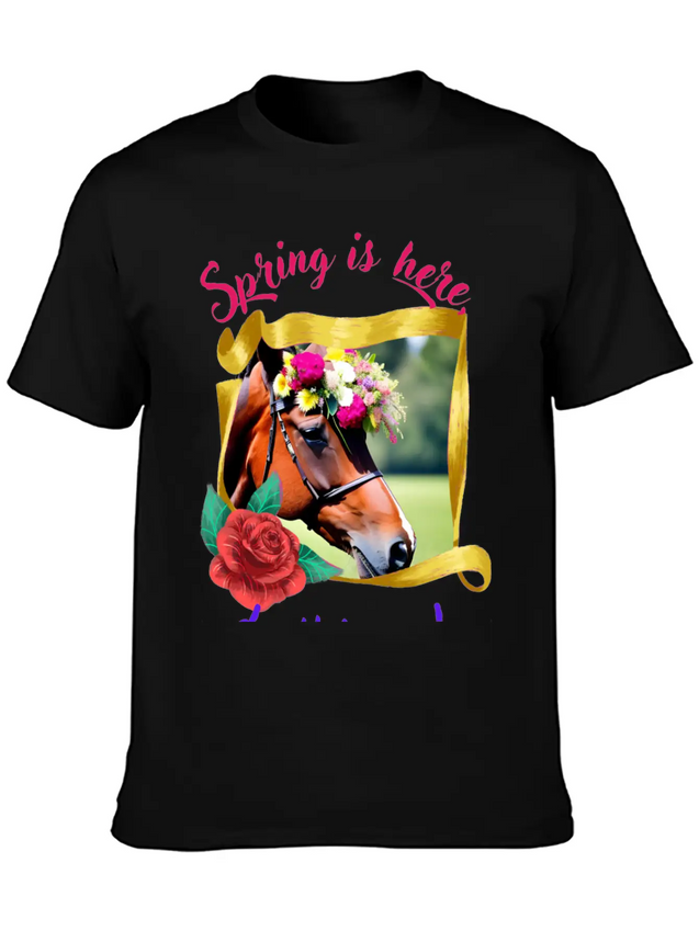 Hello Spring Lightweight Cotton T-Shirt – Daily Comfort Graphic Shirt