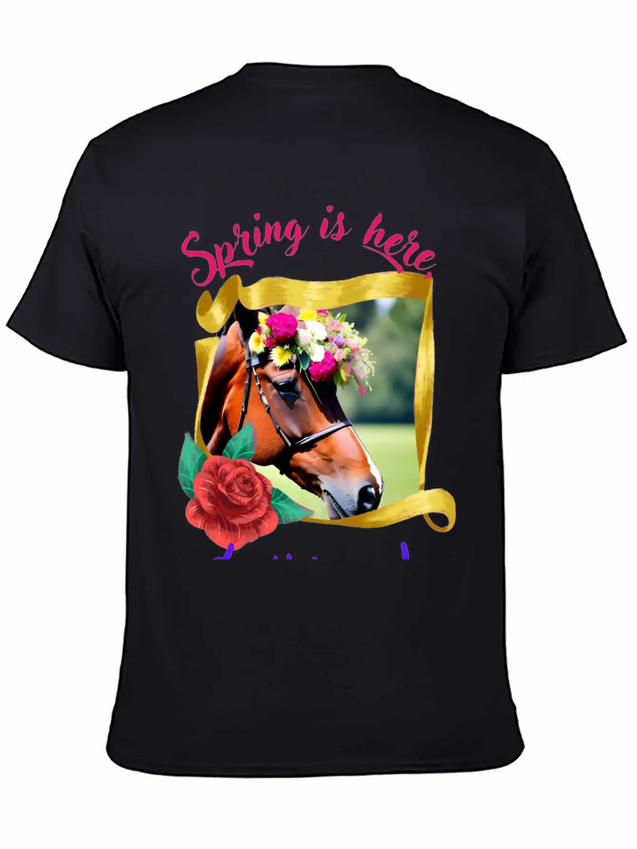 Hello Spring Lightweight Cotton T-Shirt – Daily Comfort Graphic Shirt