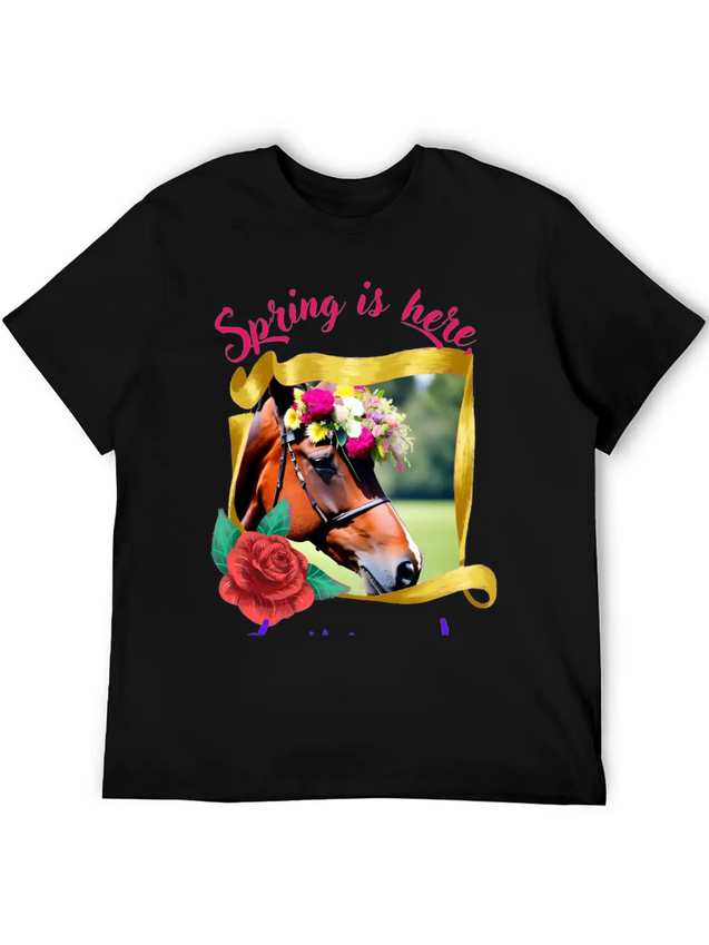 Hello Spring Lightweight Cotton T-Shirt – Daily Comfort Graphic Shirt