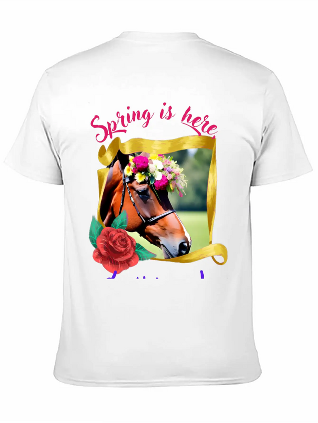 Hello Spring Lightweight Cotton T-Shirt – Daily Comfort Graphic Shirt