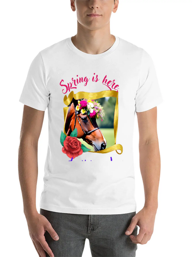Hello Spring Lightweight Cotton T-Shirt – Daily Comfort Graphic Shirt