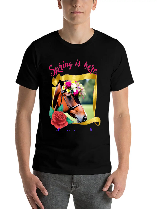 Hello Spring Lightweight Cotton T-Shirt – Daily Comfort Graphic Shirt