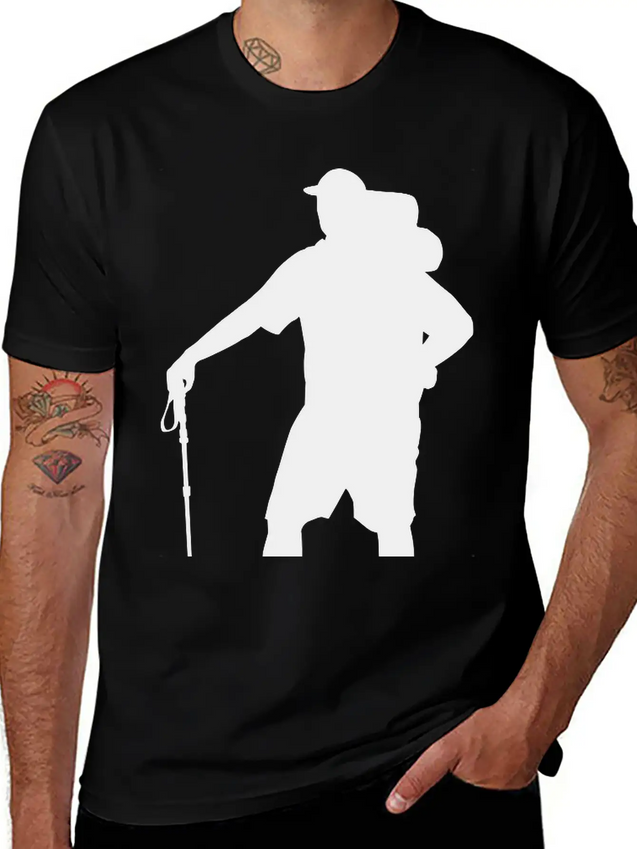 Hiker Lightweight Cotton T-Shirt – Daily Comfort Graphic Shirt