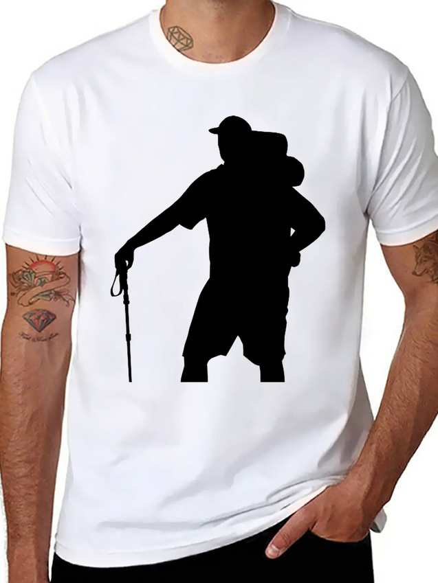 Hiker Lightweight Cotton T-Shirt – Daily Comfort Graphic Shirt
