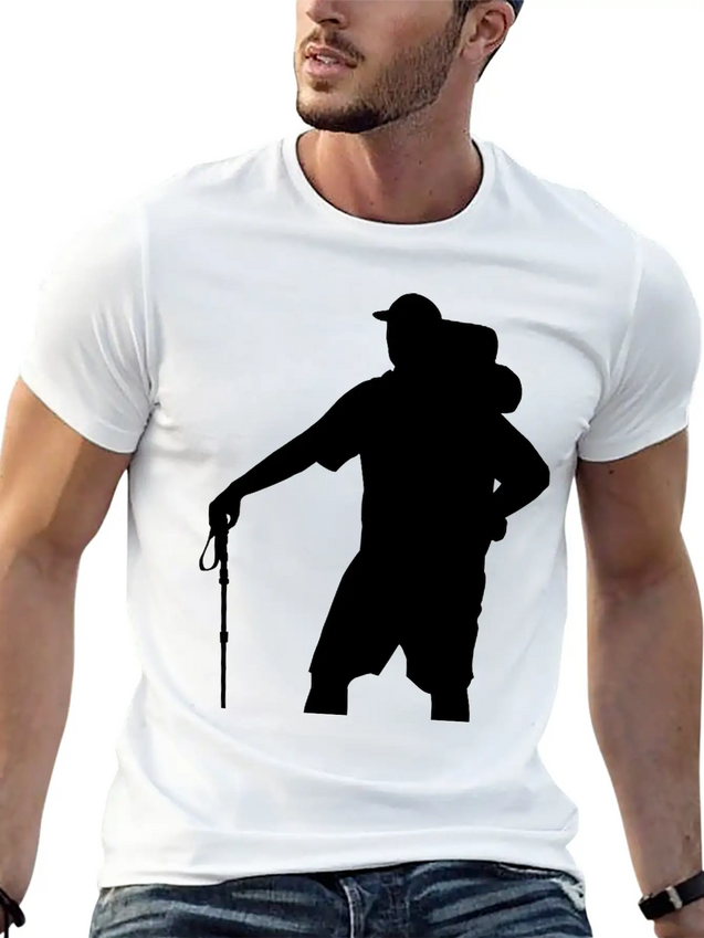 Hiker Lightweight Cotton T-Shirt – Daily Comfort Graphic Shirt