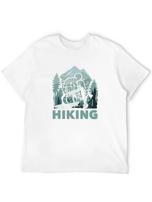 Hiking Trails Outdoor Hike Hiker Lightweight Cotton T-Shirt – Daily Comfort Graphic Shirt
