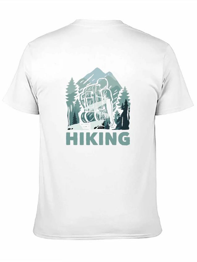Hiking Trails Outdoor Hike Hiker Lightweight Cotton T-Shirt – Daily Comfort Graphic Shirt