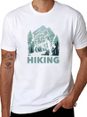 Hiking Trails Outdoor Hike Hiker Lightweight Cotton T-Shirt – Daily Comfort Graphic Shirt