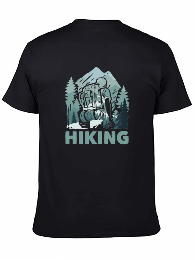Hiking Trails Outdoor Hike Hiker Lightweight Cotton T-Shirt – Daily Comfort Graphic Shirt