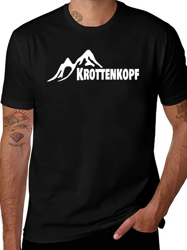 Hill And Mountain Krottenkopf In Germany Lightweight Cotton T-Shirt – Daily Comfort Graphic Shirt