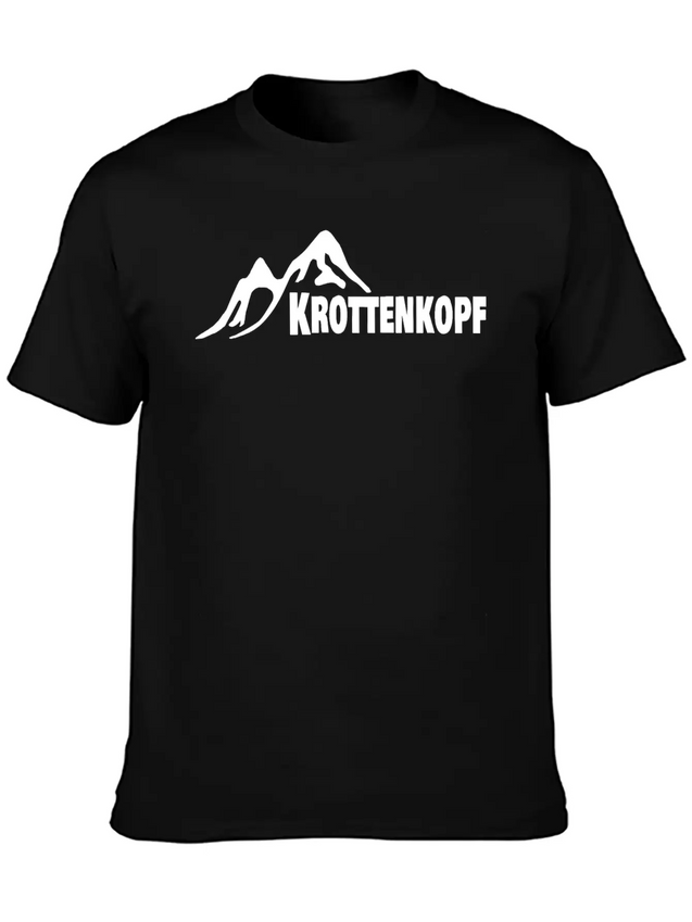 Hill And Mountain Krottenkopf In Germany Lightweight Cotton T-Shirt – Daily Comfort Graphic Shirt