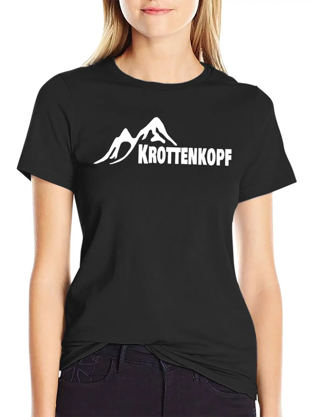 Hill And Mountain Krottenkopf In Germany Lightweight Cotton T-Shirt – Daily Comfort Graphic Shirt