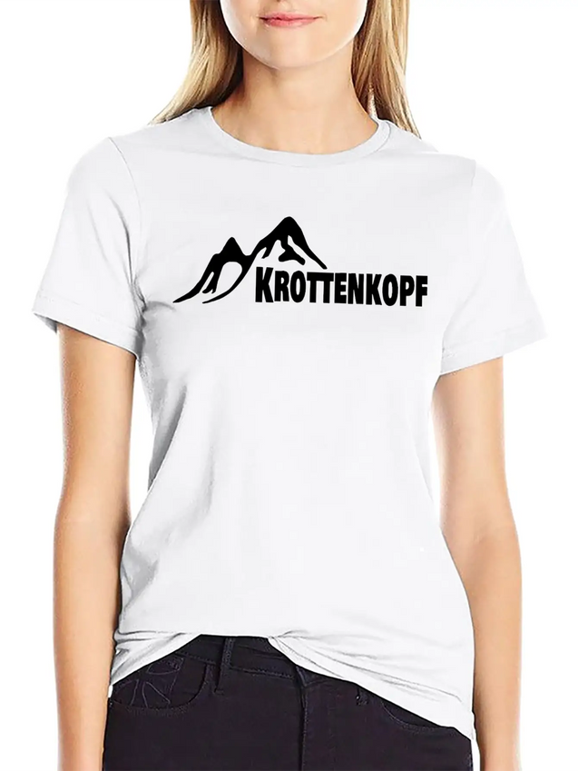 Hill And Mountain Krottenkopf In Germany Lightweight Cotton T-Shirt – Daily Comfort Graphic Shirt