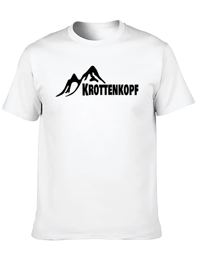 Hill And Mountain Krottenkopf In Germany Lightweight Cotton T-Shirt – Daily Comfort Graphic Shirt