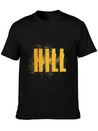 Hill Word Art Lightweight Cotton T-Shirt – Daily Comfort Graphic Shirt