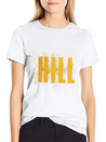 Hill Word Art Lightweight Cotton T-Shirt – Daily Comfort Graphic Shirt