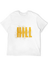 Hill Word Art Lightweight Cotton T-Shirt – Daily Comfort Graphic Shirt