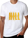 Hill Word Art Lightweight Cotton T-Shirt – Daily Comfort Graphic Shirt