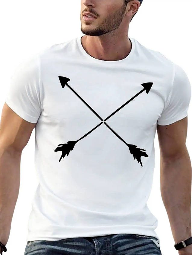 Hipster Arrows Lightweight Cotton T-Shirt – Daily Comfort Graphic Shirt
