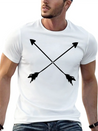 Hipster Arrows Lightweight Cotton T-Shirt – Daily Comfort Graphic Shirt
