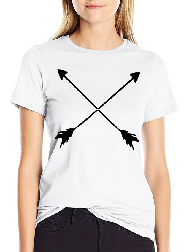 Hipster Arrows Lightweight Cotton T-Shirt – Daily Comfort Graphic Shirt