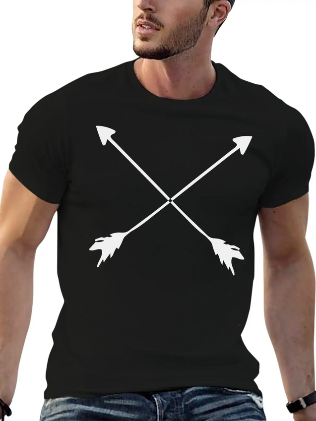 Hipster Arrows Lightweight Cotton T-Shirt – Daily Comfort Graphic Shirt