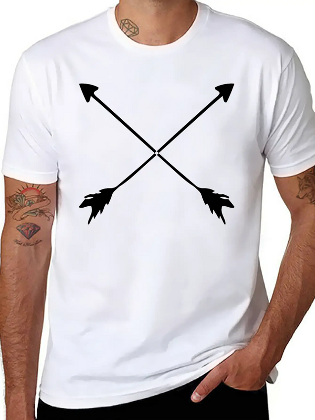 Hipster Arrows Lightweight Cotton T-Shirt – Daily Comfort Graphic Shirt