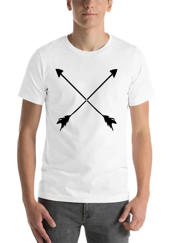 Hipster Arrows Lightweight Cotton T-Shirt – Daily Comfort Graphic Shirt