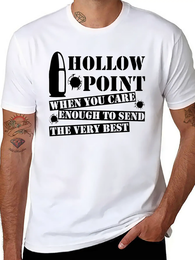 Hollow Point When You Care Enough Send Very Best Lightweight Cotton T-Shirt – Daily Comfort Graphic Shirt