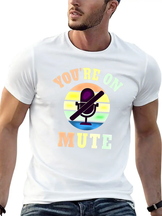 Homeoffice Microphone Office Work Job Lightweight Cotton T-Shirt – Daily Comfort Graphic Shirt