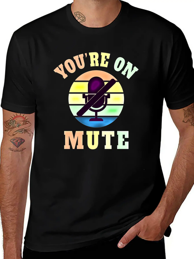 Homeoffice Microphone Office Work Job Lightweight Cotton T-Shirt – Daily Comfort Graphic Shirt