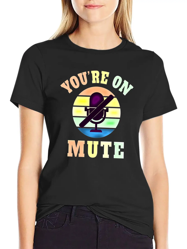 Homeoffice Microphone Office Work Job Lightweight Cotton T-Shirt – Daily Comfort Graphic Shirt