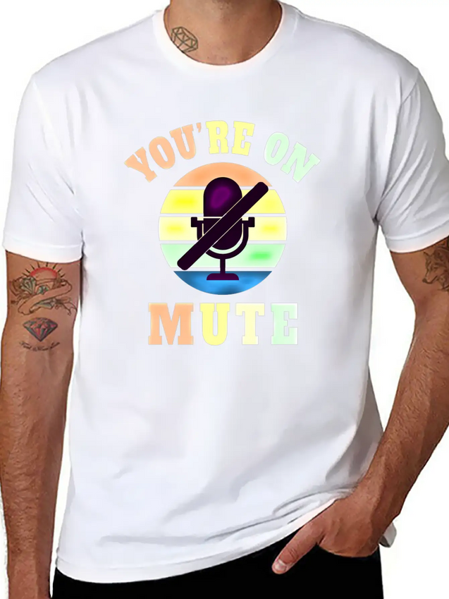 Homeoffice Microphone Office Work Job Lightweight Cotton T-Shirt – Daily Comfort Graphic Shirt