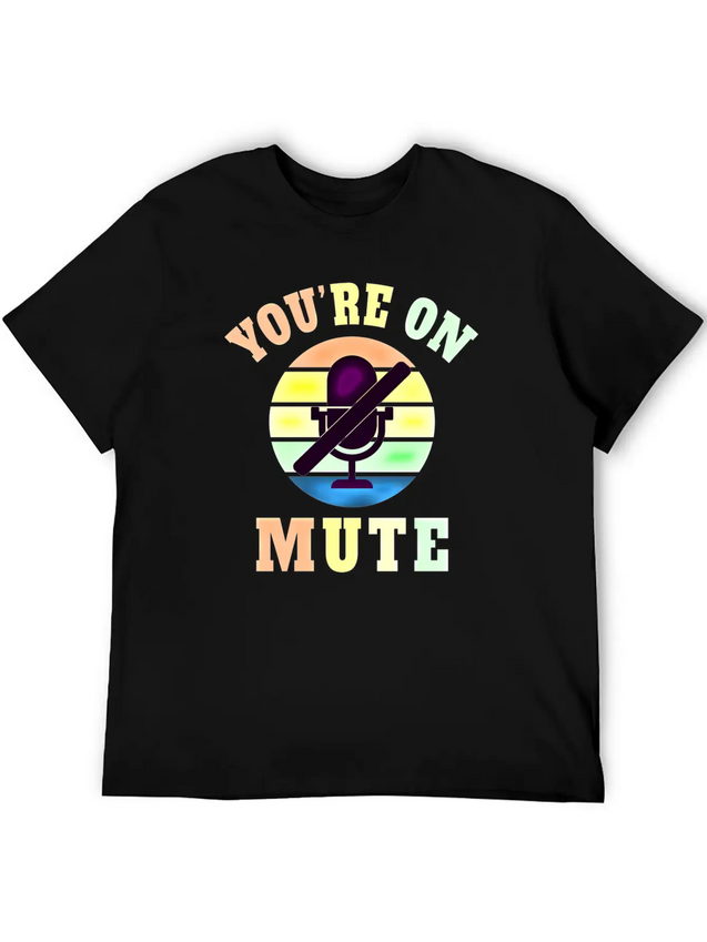 Homeoffice Microphone Office Work Job Lightweight Cotton T-Shirt – Daily Comfort Graphic Shirt
