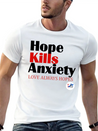 Hope Kills Anxiety Lightweight Cotton T-Shirt – Daily Comfort Graphic Shirt